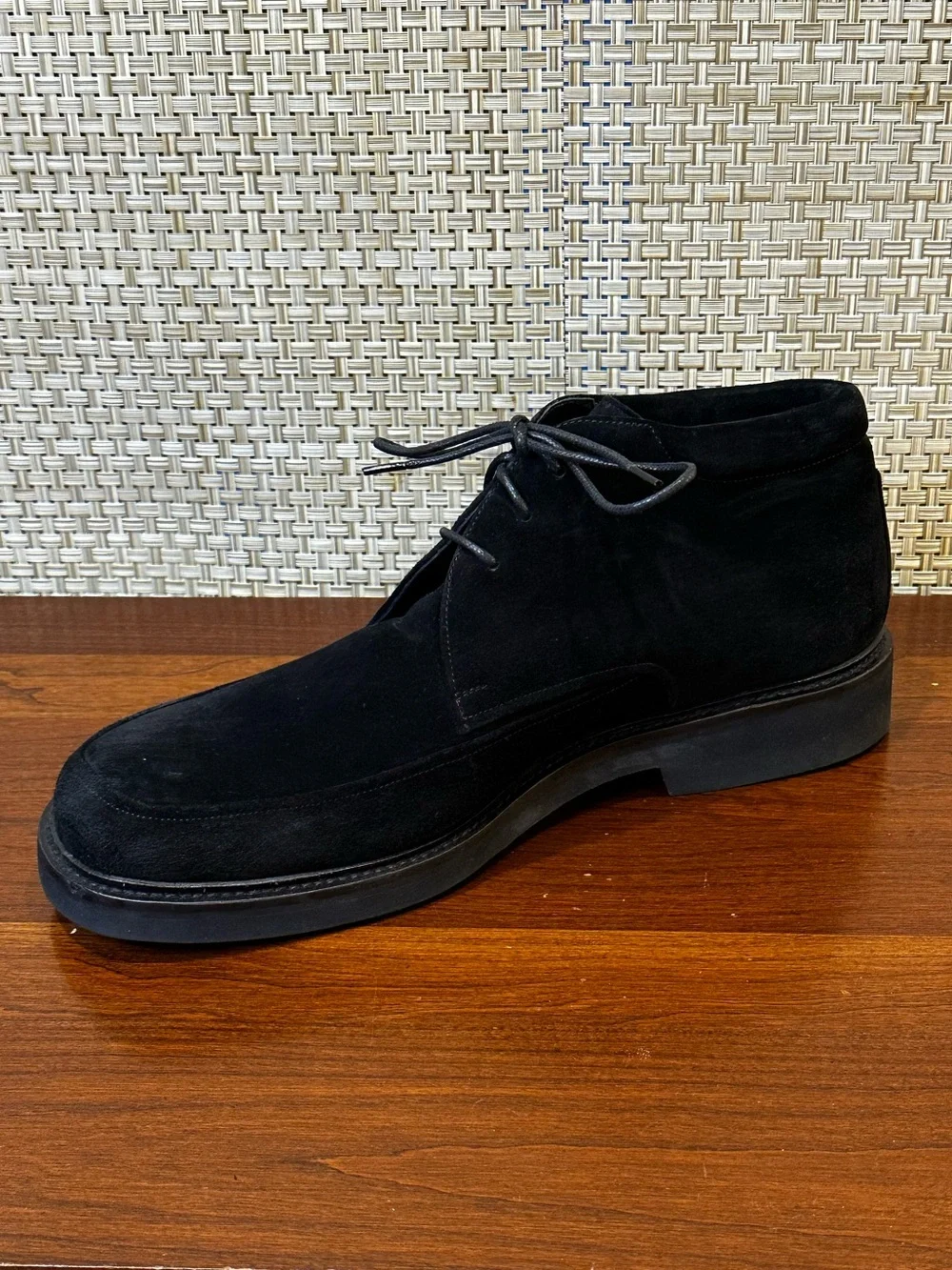 🌟HP🌟Mezlan Sicily Black Suede Moc Toe Chukka Boots Dress/Casual Handmade Spain